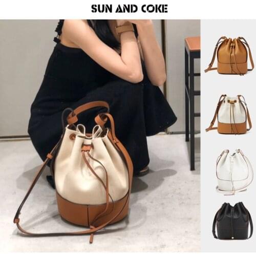 Women Genuine leather bag Bucket waist tote baguette bag luxury hobo hand Large Fashion Shoulder Female Cowhide bag 2021