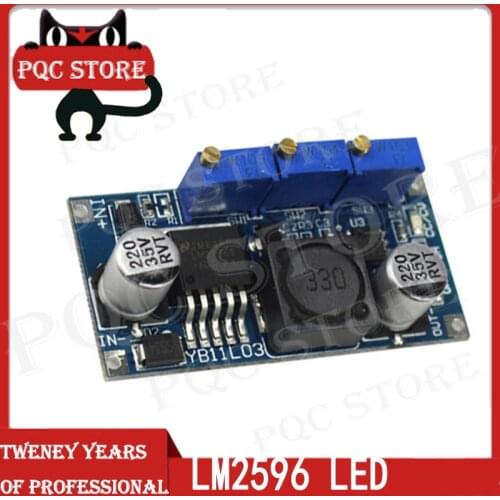 1PCS LM2596 LED Driver DC-DC Step-down Adjustable CC/CV Power Supply Module
