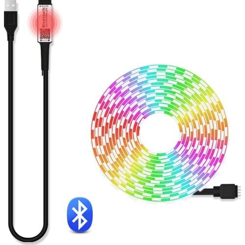 DC 5V USB Led Strip 40 Key RGB / Warm/White Bluetooth Led Strip Smart APP Control Flexible Diode Tape For TV PC Screen Backlight