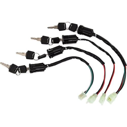 Universal Motorcycle Motorbike Lgnition Switch Key With Wire For ATV Moto Accessories Motorbike Start Switch Door Locks