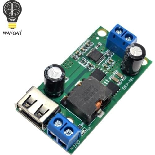 WAVGAT DC-DC 9V 12V 24V 36V To 5V/5A Step-down Module Regulated High Power Vehicle Voltage Stabilized Power Converter Module