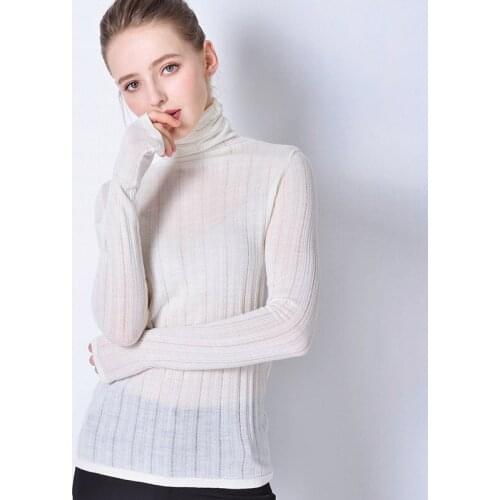 White wool sweaters women turtleneck fem me jumper Korean style pullover 2019 autumn winter clothes knitted top plus size slim