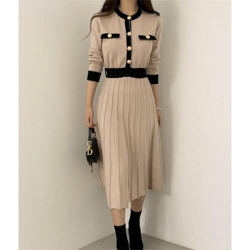 ZQZH Fashionable Knitted Dresses