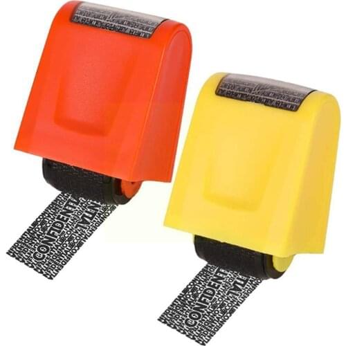 1PC Anti-counterfeiting Hidden ID Roller Identity Protection Data Stamp Garbled Security Confidential Privacy Self-ink Stam Q5F4