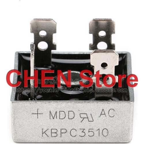 10pcs Original KBPC3510 35A/1000V square bridge rectifier bridge stack silicon bridge rectifier