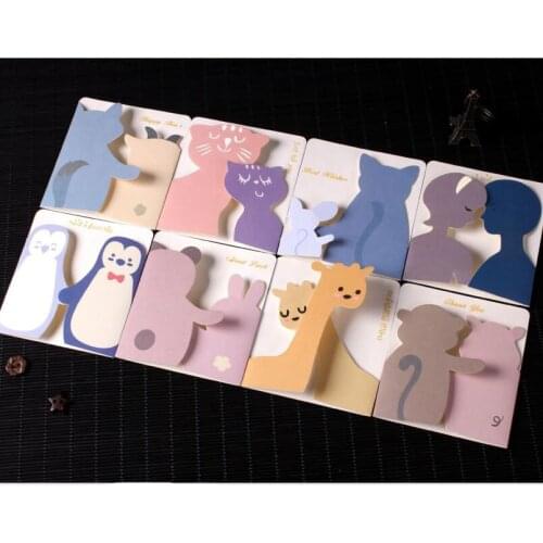 10pcs/pack Cute Kawaii Animal Postcard Fashion Vintage Retro Pierced Post Greeting Cards for Birthday Christmas DIY
