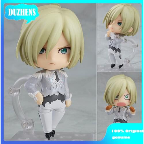 100% Original:YURI!!! on ICE Yuri Plisetsky #799 Q version figma PVC Action Figure Anime Figure Model Toys Figure Doll Gift
