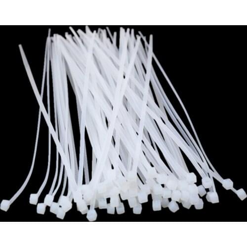 100pcs Cable Tie 4*150mm 4*200mm 4*250mm 4*300mm Black Zip Ties Self Locking Cable Zip White Nylon 150mm 200mm Cable Tie