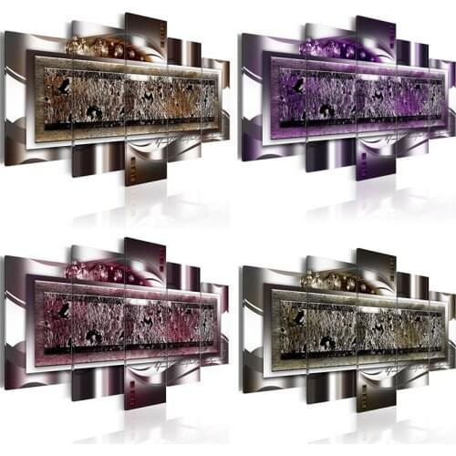 5 Pieces of Art Sofa Poster Bedroom Living Room Home Decoration Background Wall Frameless Printing Canvas Hanging Painting Core