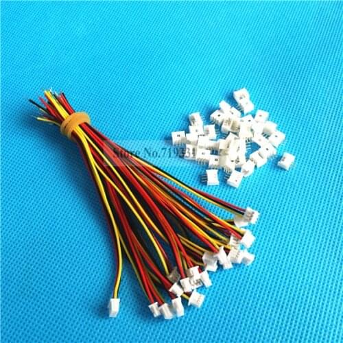 50Sets 3 Pin Single End SH Pitch 1.25mm 28AWG Wire To Board Connector