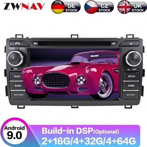 Android 10 8 Core PX6 4+64GB Car Radio Player GPS Navigation For Toyota Auris 2013 2014 2015 Car Radio Multimedia DVD Player