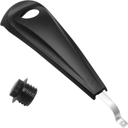 Motorcycle Black Smooth Dash Fuel Console Gas Tank Cap Cover Fit For Harley Touring Electra Glide Street 2008-2018