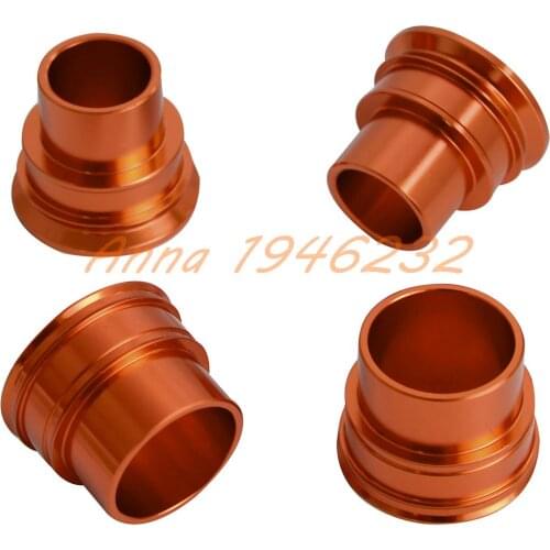 CNC (Billet Aluminum) Front and Rear Wheel Spacers/ Hub Collars For KTM 125-530 EXC/EXC-F/EXC-W/XC-W/SMR 2003-2015