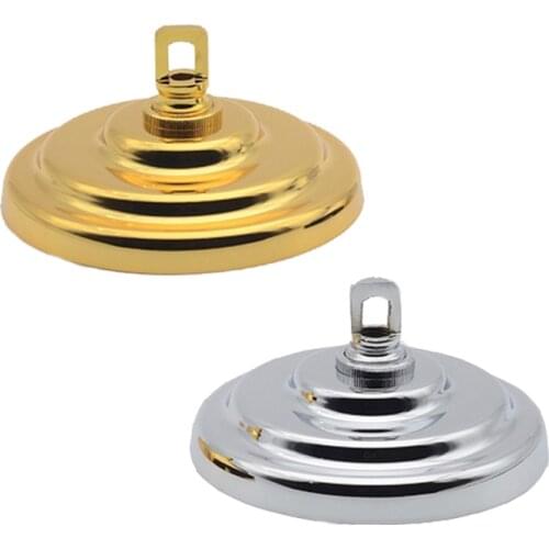 Dia135MM 150MM Metal Copper Ceiling Canopy With Bar Round Bracket Heavy Chandelier Pendant Lamp Base Accessories Gold Bronze