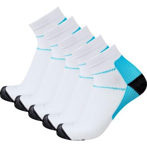 2021 Hot Sale High Quality 5 Pair Of Men Women Light Compression Sports Running Socks Sports Running Socks For Dropshipping