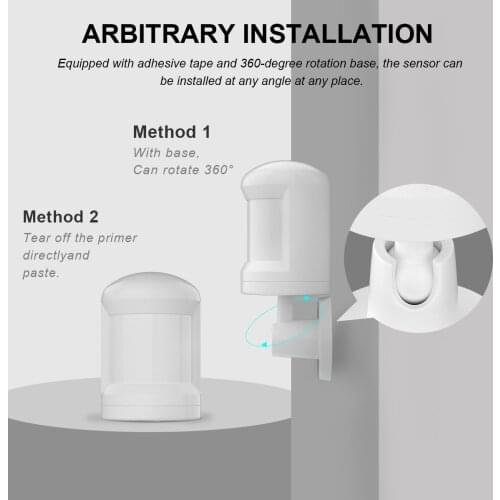 Zigbee PIR Sensor Infrared Sensor Intelligent Human Motion Detector Support Wireless Remote Control Smart Monitoring Sensor