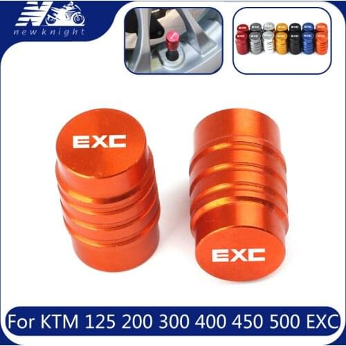 For KTM 125 200 250 300 400 450 500 530 EXC All Year Motorcycle Front Rear Wheel Tire Valve Caps CNC Aluminum Airtight Covers