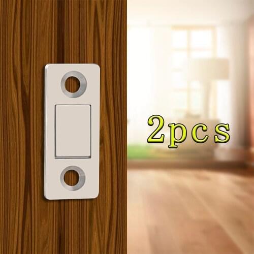 Ultra ThinStainless Strong Door Closer Magnet Door Catch 2pcs/Set 3MLatch Door Magnet for Furniture Cabinet Cupboard with Screw