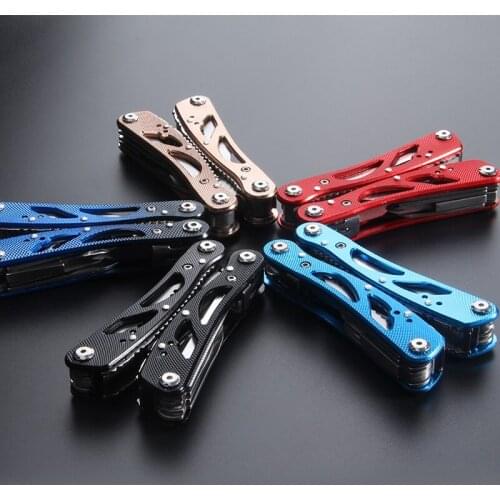 Discount price multi-function pliers screwdriver pocket folding tool survival knife hunting portable outdoor multi-tool