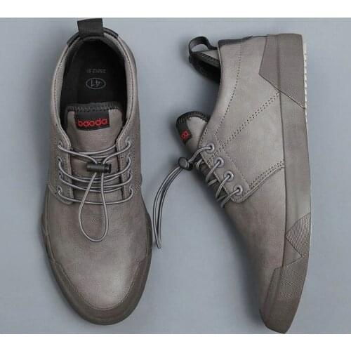2021 spring autumn new hot fashion men lace-up leather casual shoes trend shoes cool loafers flats hjm87
