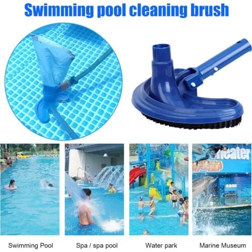 Pool Water Cleaning Equipment Dirt Head Crescent Swimming Pool Cleaning Brush Fountain Spa Pool Vacuum Cleaner Brush Head Pond