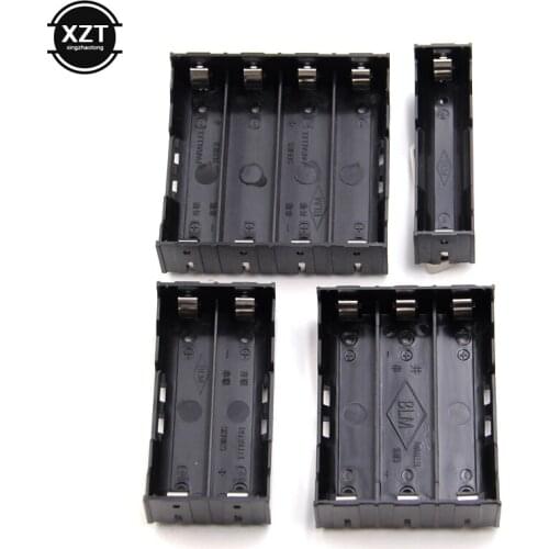 1 Pcs 1/2/3/4 Section Plastic Battery Case Holder Storage Box for 18650 Rechargeable Battery 3.7V DIY Container