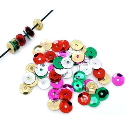 Flat Round PVC Loose Sequins Paillette Sewing Craft For Wedding Decoration Garment Dress Shoe Caps Sequin DIY Accessory To Sew