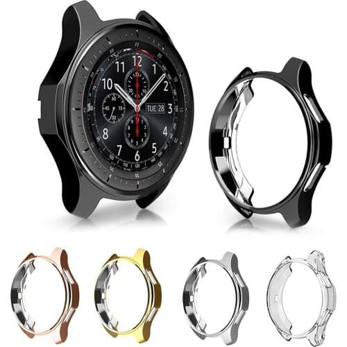 Shockproof Eletraplated TPU Case Cover Frame for Samsung Galaxy Watch 42/46mm Wearable Devices Smart Accessories
