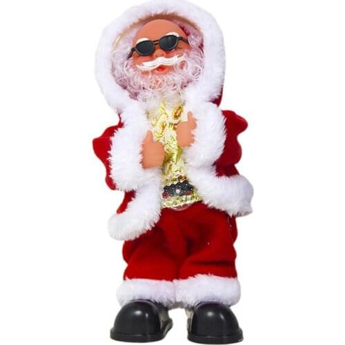 Christmas Electric Santa Claus Doll Singing Dancing Music Toy Cute Christmas Plush Doll New Year Gift for Children Home Decor