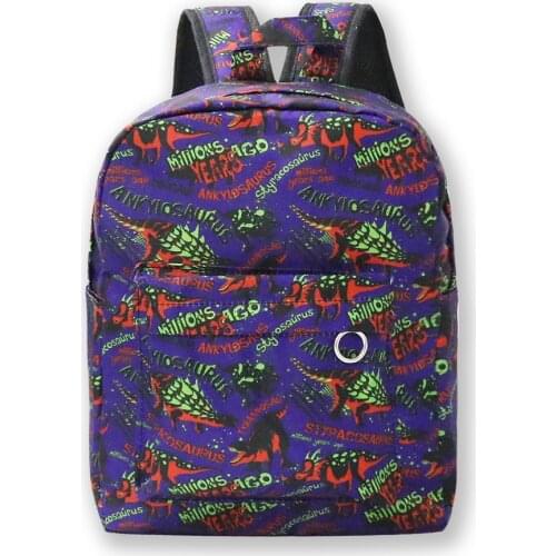 Dinosaur Backpack Children School Bags for Teenager Cartoon Book Bag Kids Hip Hop school bag Travel School Backpack Bag Rucksack