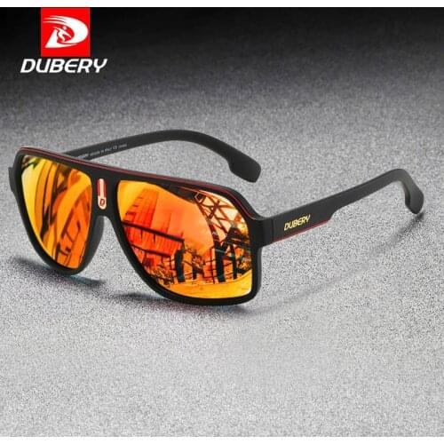 DUBERY Brand Design Fashion Polarized Sunglasses Men Driving Shades Male Retro Sun Glasses For Men TAC UV Mirror Goggles Oculos