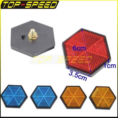 Motorbike Car Warning Reflective Sticker Safety Reflector Tape Decals Number Plate Bolt Lorry Reflect Strip Tape Round Square