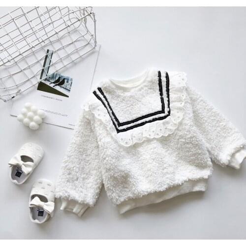 2020 Winter Casual Solid Clothes Long Sleeve Sweatshirt For Girls High Quality Fashion Sweatshirt For Children