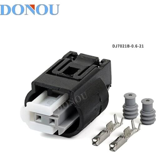 1set 2Pin automobile abs wheel-speed waterproof for outdoor temperature sensor plug terminal DJ7021B-0.6-21 1718555-1