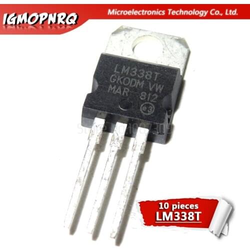 10pcs LM338T LM338 TO-220 large current adjustable integrated Regulator new original