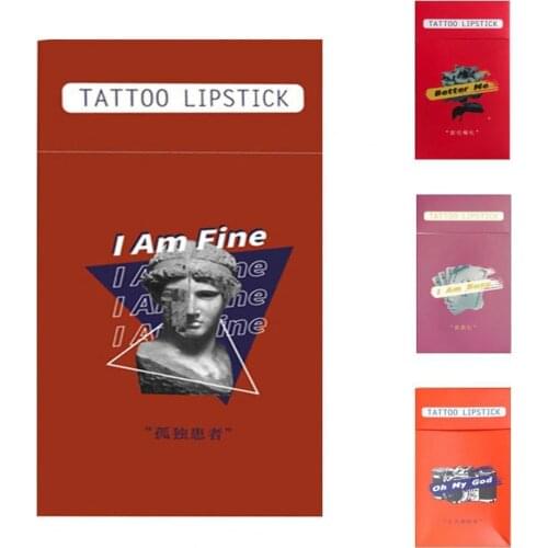 20Pcs/Box Lip Glaze Delicate Texture Non-stick Cup Disposable Cotton Swab Lipsticks for Makeup