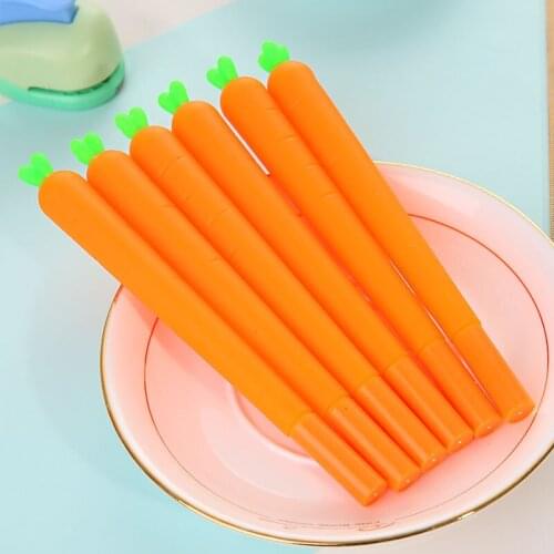 3pcs BZNVN Korean students stationery lovely vivid vegetables radish other 0.38mm black neutral pen pen 223