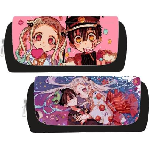 Toilet-Bound Hanako-kun Anime Large Pencil Cases Nylon Cosmetic Bag Makeup Pouch Stationery Storage Kawaii School Pencil Bags