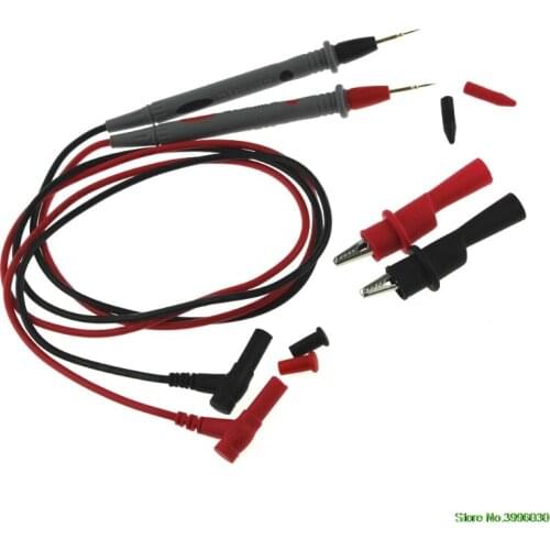 Alligator Clips Clamp Cable Digital Multimeter Test + 1000V 20A Test Lead