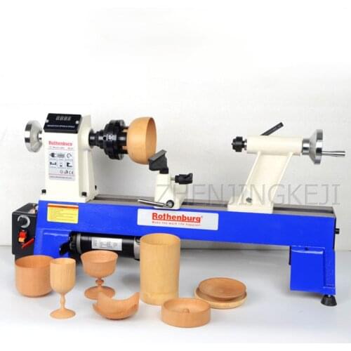 Woodworking Lathe Micro-machine Home Multifunction Wood Spinning Machine Buddha Beads Rotary Lathe Stepless Speed Regulation
