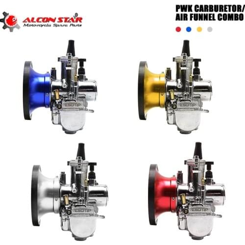 Alconstar PWK 21 24 26 28 30mm Carburetor Racing carb with Air Filter For 2T 4T Motorcycle ATV Quad Dirt Bike scooter Motocross