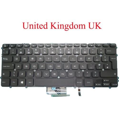 Laptop Backlit UK Laptop Keyboard For DELL For XPS 15 9530 For Precision M3800 P31F 03H5CJ 3H5CJ V143725AK1 United Kingdom new