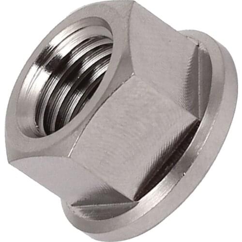 M10 x 1.25 mm TC4 Titanium Flanged Nut for Screws SCREW-fastener Drop Shopping