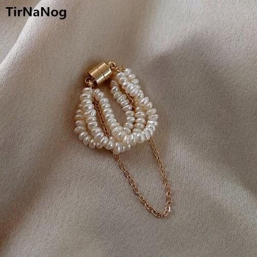 Han Edition Of Individual Character Vogue Freshwater Pearl Ear Bones Ear cuff Bohemia Fairy Earrings Women Jewelry Gifts