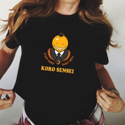 Fashion Casual Short Sleeve Tops Tee Japanese Anime Assassination Classroom T-Shirt Women Funny Cartoon Harajuku Tshirt