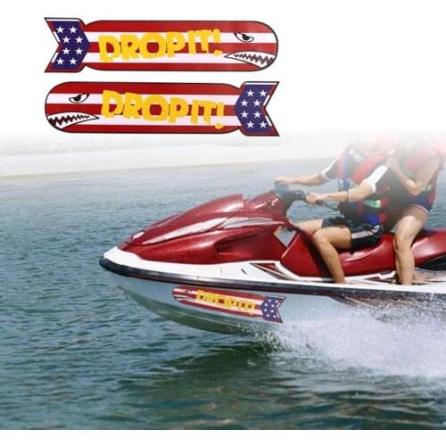 Shark Sticker Fishing Boat PVC Decal Sticker Graphics for Car Decoration Fishing Boat Kayak Decals Accessories