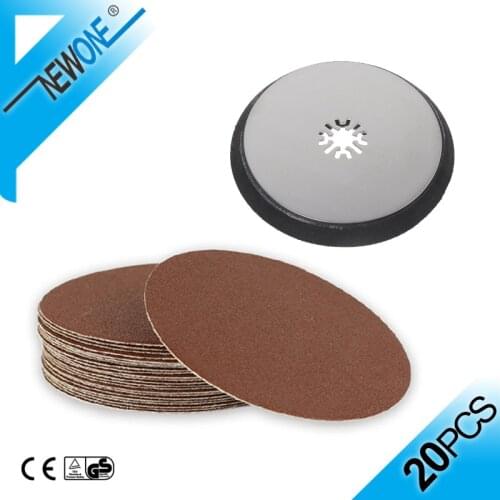 NEWONE 115mm Round Sanding Pad with 5 inch Sandpaper Disc Oscillating Saw Blades polishing Accessories for Polisher