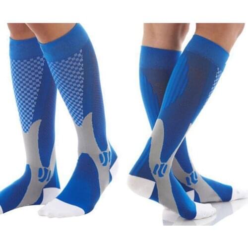 Unisex Men Women Compression Socks Leg Support Stretch Below Knee High Socks For Athletic Running Pregnancy Health