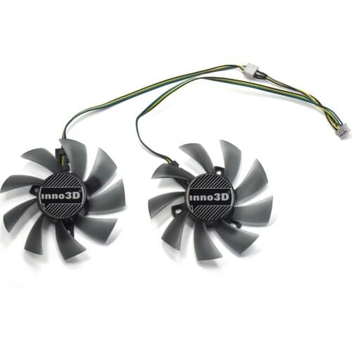 NEW 2pcs/lot 85mm T129215SU GTX 1060 Cooler Fan DC 12V 4Pin Fan Replace For INNO3D GeForce GTX 1060 3GB X2 / GTX 1060 6GB X2