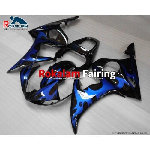 ABS Fairings For Yamaha R6 YZFR6 2003 2004 YZF600 03 04 Blue Black Motorcycle Body Kit (Injection Molding)